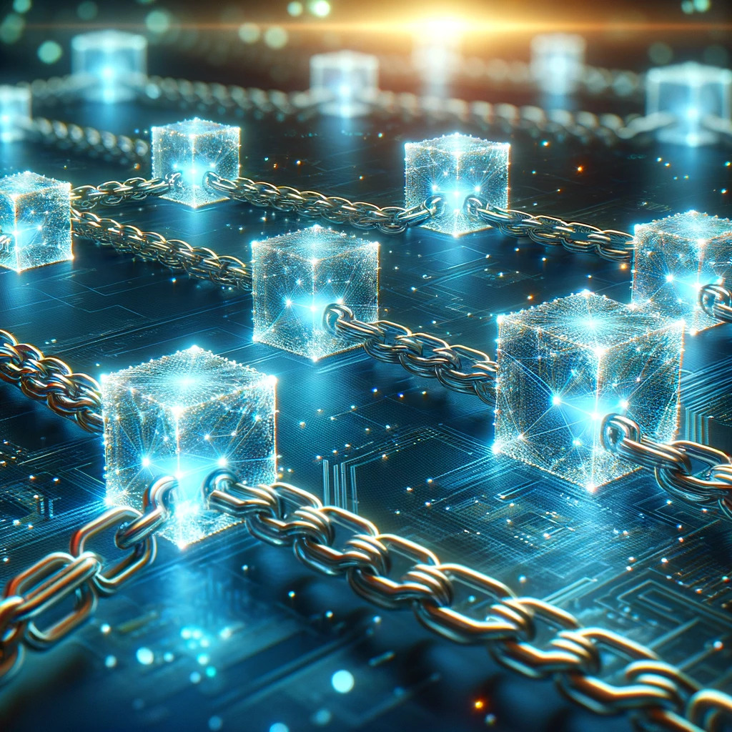 「ブロックチェーンとは」セクションのアイキャッチ画像です。